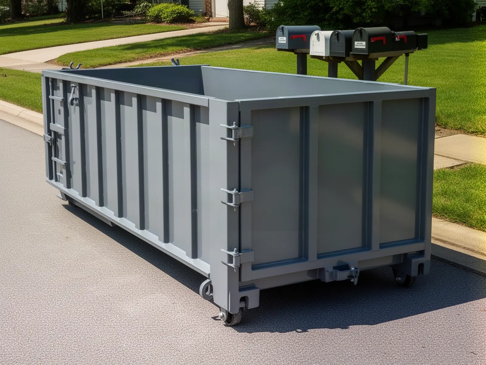 Roll-off dumpster from Prairie Bend Dumpsters in Dallas, TX